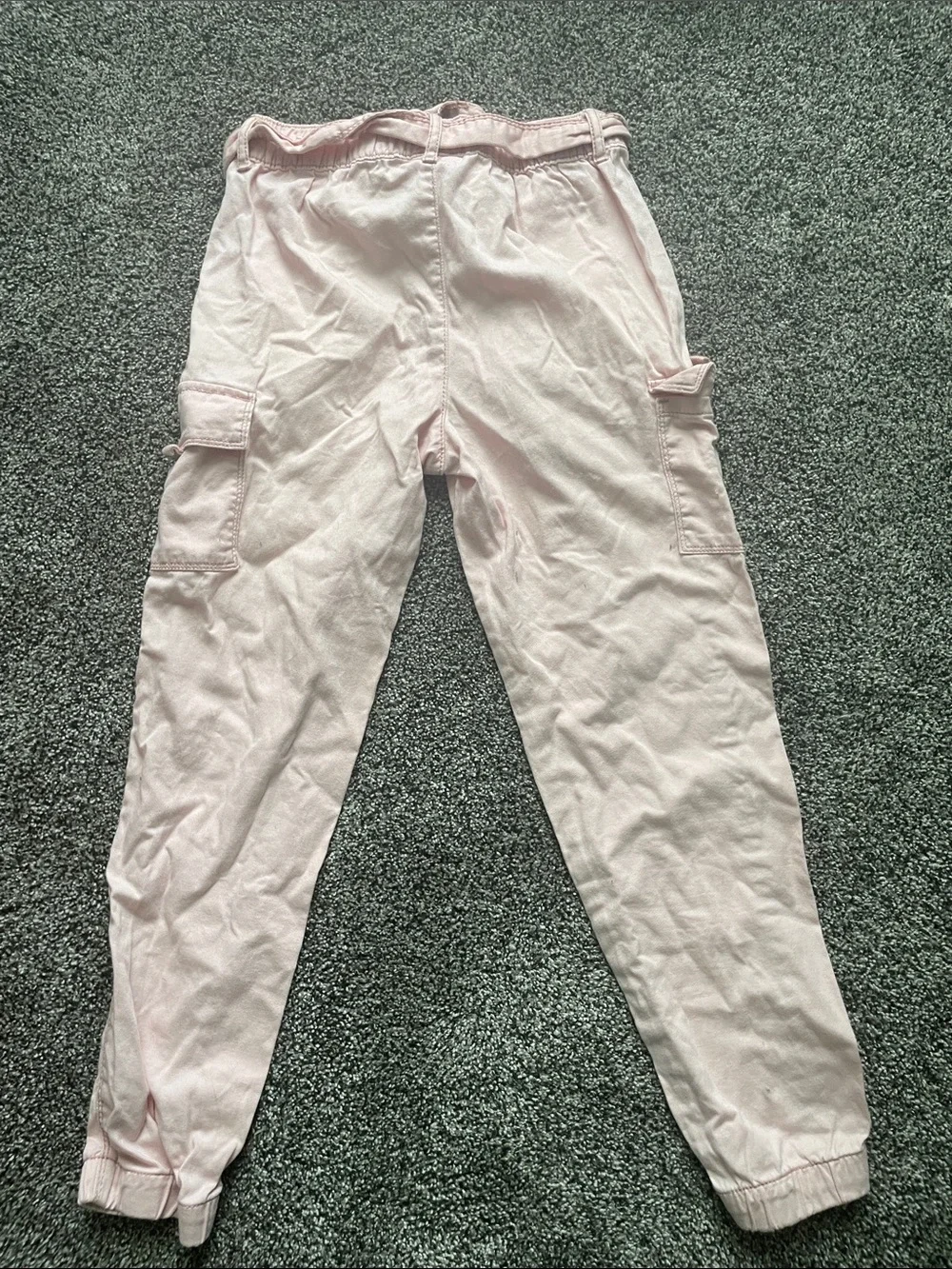 Justice Light Pink Cargo Jogger Pants for Kids